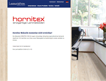 Tablet Screenshot of hornitex.com